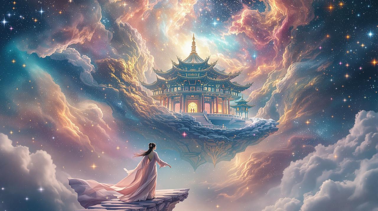 91视频在线看古装仙侠剧《星河奇缘》场景剧照